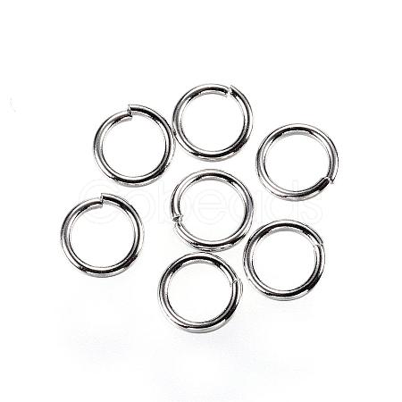 Tarnish Resistant 304 Stainless Steel Open Jump Rings STAS-D448-099P-6mm-1