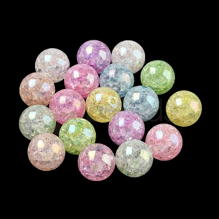 Transparent Crackle Acrylic Beads AC-CBA4496-05E-1