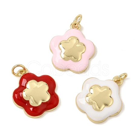 Brass Enamel Pendants KK-CBA960E-08G-1
