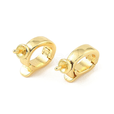 Brass Fold Over Clasps KK-CBA9CBD-25G-1
