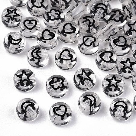 Transparent Acrylic Beads TACR-N010-002B-1