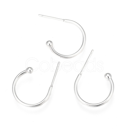304 Stainless Steel Earring Hooks STAS-K211-01S-A-1