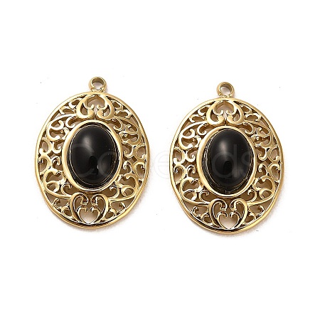 Natural Obsidian Pendants STAS-L022-064G-02-1