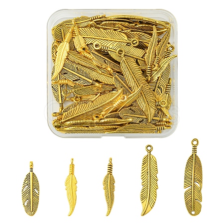 60Pcs Tibetan Style Alloy Pendants TIBEP-FS0001-20-1