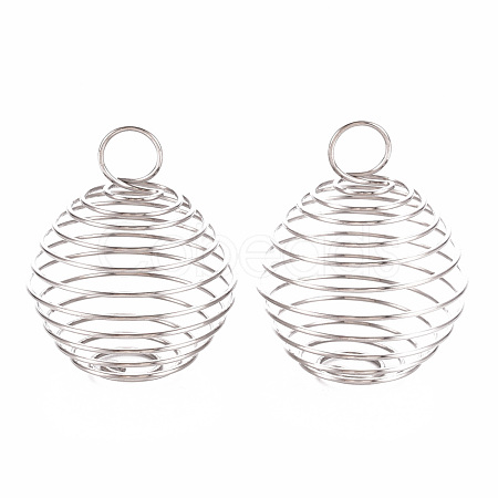 Non-Tarnish 304 Stainless Steel Wire Pendants X-STAS-ZX013-22-25mm-P-1