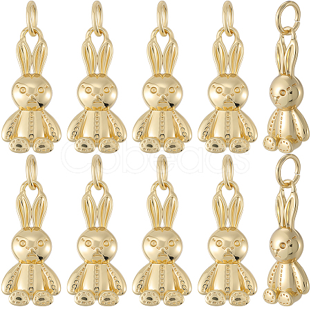 12Pcs Brass Pendants KK-BBC0019-16-1
