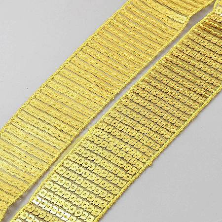 Polyester and Paillette Sequin Trim OCOR-WH0058-89A-1