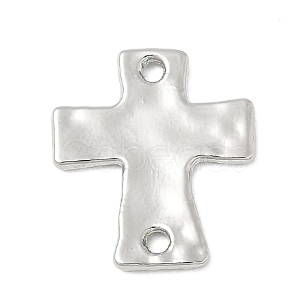 Alloy Textured Religion Cross Links Connector Charms FIND-Z127-01P-01-1