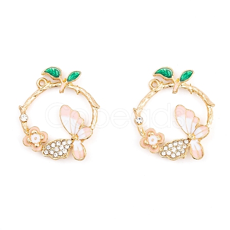 Rack Plating Alloy Enamel Pendants LS-FIND-A040-04KCG-03-1