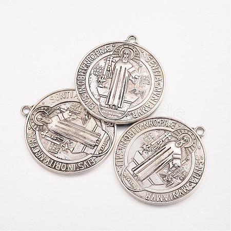 Tibetan Style Alloy Big Pendants TIBEP-A17171-AS-LF-1