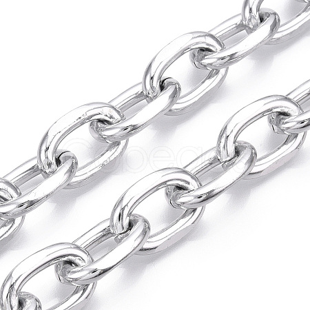 Aluminum Faceted Cable Chain CHA-N003-32S-1
