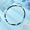 Shell Pearl Bead & Glass Seed Beads Beaded Necklaces for Women, Black, 15.63 inch(39.7cm)