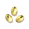 Glass Rhinestone Cabochons, Point Back & Back Plated, Faceted, Oval, Citrine, 6x4x2mm