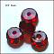 K9 Glass, Imitation Austrian Crystal Beads, Grade AAA, Faceted, Flat Round, Dark Red, 8x3.5mm, Hole: 0.9~1mm