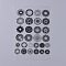 Filler Stickers(No Adhesive on the back), for UV Resin, Epoxy Resin Jewelry Craft Making, Geometric Pattern, 150x100x0.1mm