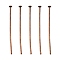 Iron Flat Head Pins, Cadmium Free & Nickel Free & Lead Free, Red Copper, 30x0.75~0.8mm, 20 Gauge, about 336pcs/50g, Head: 2mm