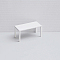 Plastic Table, Mini Furniture, Dollhouse Decorations, White, 32x70mm