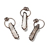 Natural Quartz Crystal Nuggets Pendants G-D468-42R-1