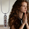 DIY Stainless Steel Pendant Necklaces Making Kits DIY-CN0003-75RC-3