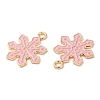 Christmas Light Gold Tone Alloy Enamel Pendants X-FIND-C031-01KCG-02-2