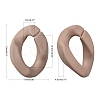 Opaque Spray Painted Acrylic Linking Rings OACR-S036-001A-I-2-3