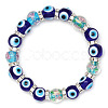 Lampwork Stretch Bracelets PW-WG8DD7C-06-1