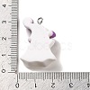 Opaque Resin Pendants RESI-K020-03J-3