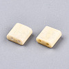 FGB 2-Hole Glass Seed Beads X-SEED-S031-L-ST1001F-3