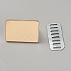 Alloy Blank Rectangle Label Tags FIND-WH0173-409A-G-1