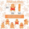 18Pcs 6 Styles Christmas Opaque Resin Cabochons RESI-CJ0004-73-2