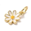 Brass Enamel Charms KK-L216-006G-01-2