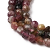 Natural Red Tourmaline Beads Strands G-A318-A01-4mm-02-4