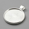 Alloy Double-side Pendant Cabochon Settings FIND-WH0148-030-2