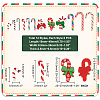 72Pcs 12 Styles Christmas Theme Opaque Resin Cabochons CRES-GA0001-09-2