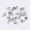 925 Sterling Silver Cup Pearl Bail Pin Pendants STER-F036-06S-4mm-1