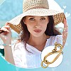 30Pcs 2 Colors Tibetan Style Hook and Eye Clasps FIND-FS0005-27-6