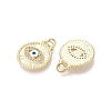 Brass Micro Pave Cubic Zirconia Pendants KK-N287-42G-02-2