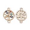 Alloy Enamel Connector Charms FIND-H039-19RG-A-1