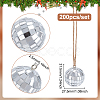 200Pcs Glass Pendants FIND-GW0001-01-3
