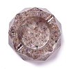 Resin with Natural Other Quartz Chip Stones Ashtray DJEW-F015-07D-1