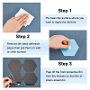 Acrylic Hexagon Mirror Wall Decor DIY-WH0221-30A-4