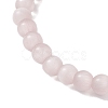 Cat Eye & Handmade Evil Eye Lampwork Round Beaded Stretch Bracelets for Women BJEW-JB12289-02-4