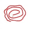 Transparent Glass Beads Strands GLAA-F094-A09-2