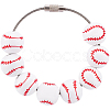 16mm Round Sport Ball Wooden Beaded Embellishments FIND-WH20003-42D-1
