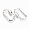 Brass Screw Carabiner Lock Charms KK-T047-07P-3