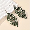 Hollow Iron Wood Dangle Earrings for Women WG5E3B8-01-1
