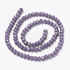 Opaque Solid Color Glass Beads Strands EGLA-A034-P10mm-D11-2