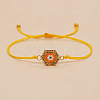 Bohemian Style Glass Seed Beaded Link Bracelets PL8601-6-1