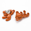 Spray Painted Alloy Rhinestone Pendants PALLOY-Q433-033E-RS-2