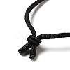 Cone Natural Rose Quartz Pendant Necklace with Nylon Rope for Women G-H286-08C-4